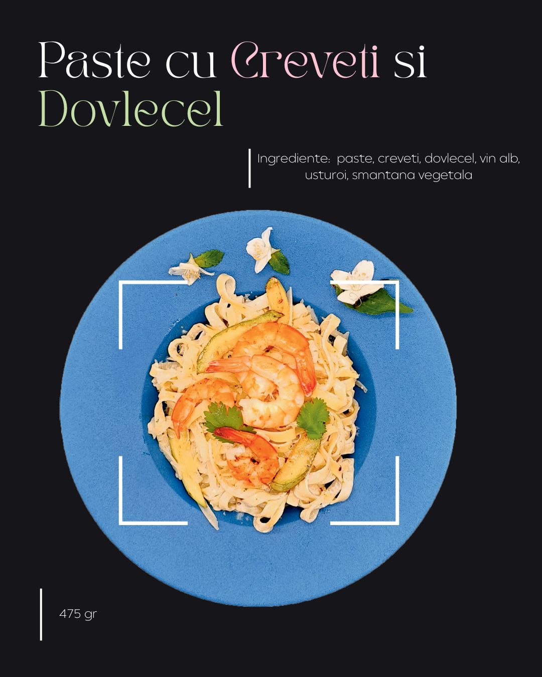 Paste cu Creveti si Dovlelcel