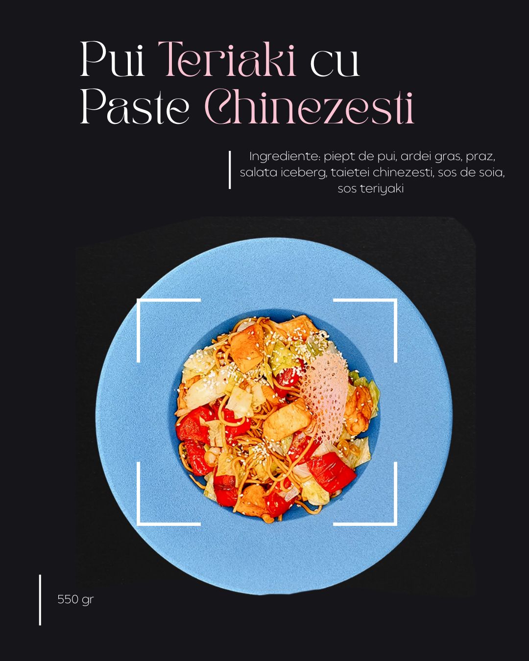 Pui Teriaki cu Paste Chinezesti