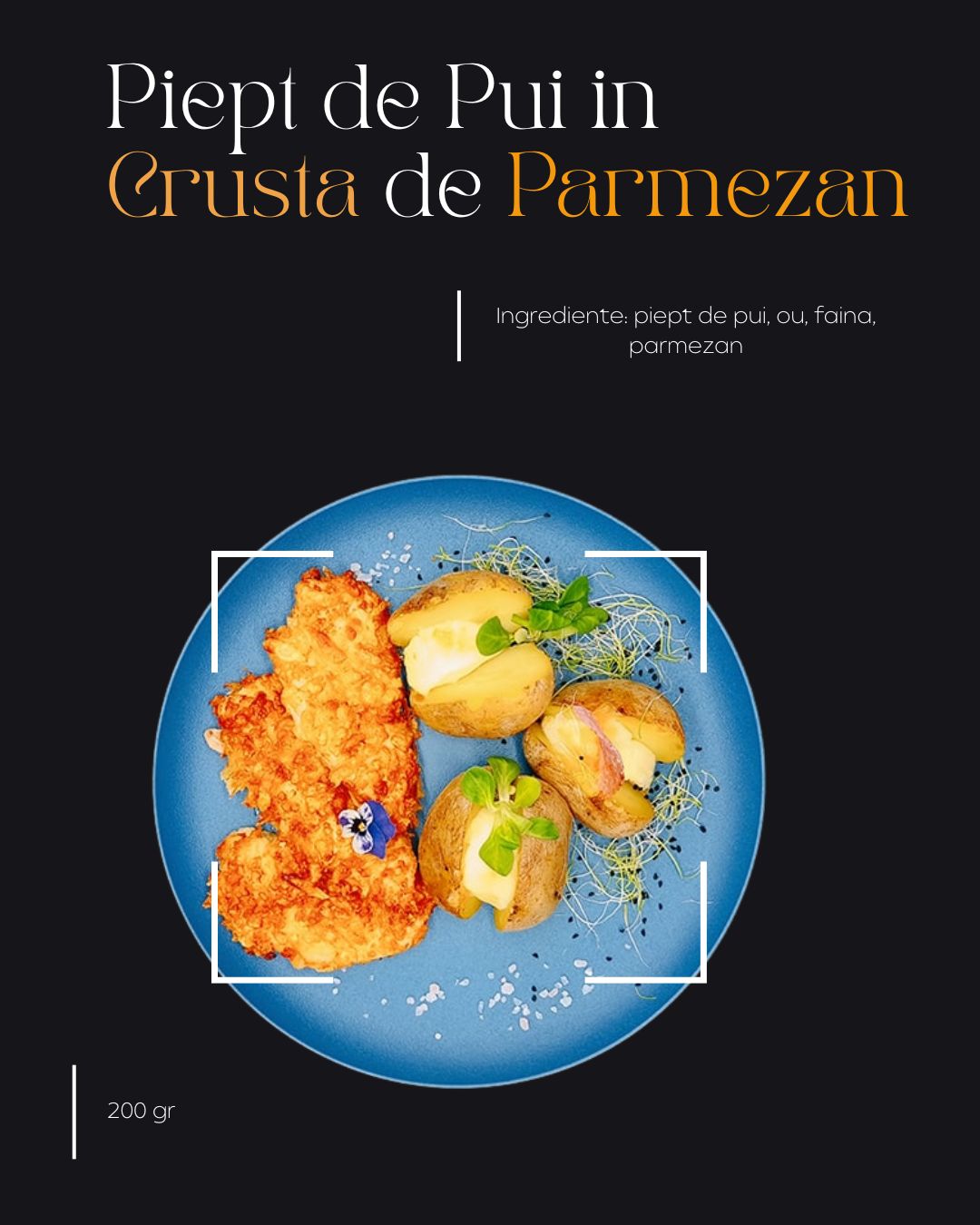 Piept de Pui in Crusta de Parmezan
